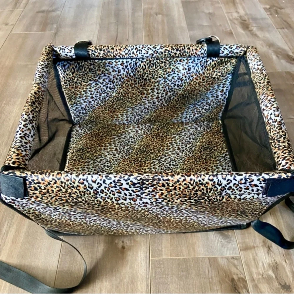 Petbobi Pet Car Booster Seat - Leopard Print